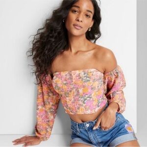 Wild Fable women’s off thee shoulder floral top